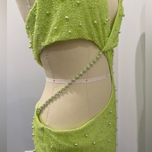 Oh Polly Lime Green Mini Dress - Picture 8 of 8